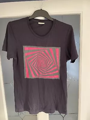 Buy Dries Van Noten Dark Blue Pink Psychedelic Graphic T-shirt Size S • 10£