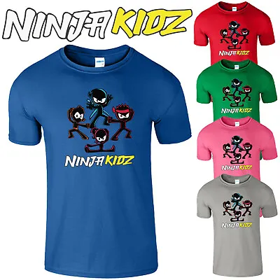 Buy Ninja Kidz Kids T Shirt Team Boys Girls Tv Gaming Youtuber Birthday Gift Tee • 8.99£