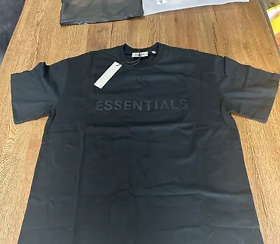 Buy Essentials Fear Of God Black T Shirt - Small • 30£
