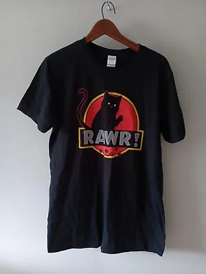 Buy Gildan Jurassic Park Cat Print T Shirt Rawr! Size Medium • 20£