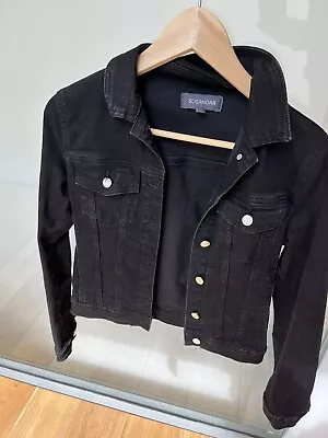 Buy Denim Jacket Size 8 Sosander Black • 17£