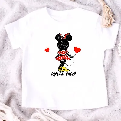 Buy Minnie Mouse Mickey Mouse Personalised T-shirt Birthday Disneyland Disney Trip • 7.50£