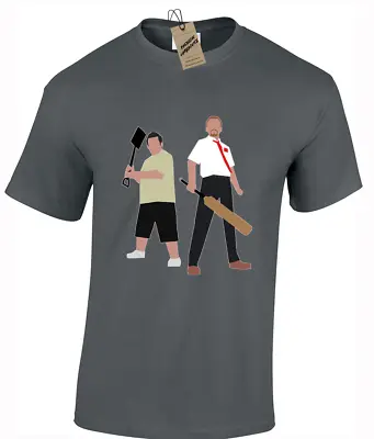 Buy Shaun Of The Dead Mens T Shirt Retro Zombie Classic Movie Funny Joke Top Gift • 12.99£