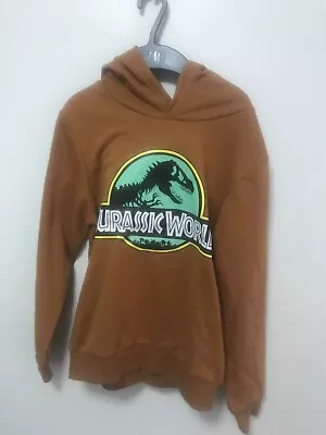 Buy H&M Kids Hoodie Sweatshirt Long Sleeve Jurassic Park Orange Sz 8/10 US • 12.84£