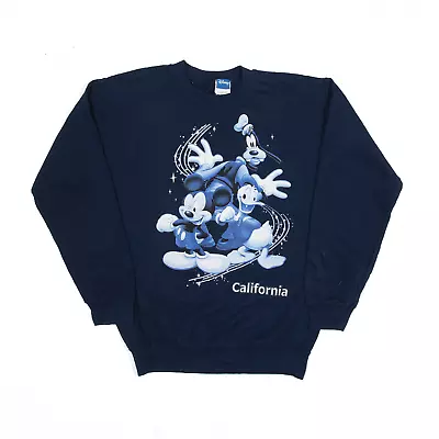 Buy DISNEY Boys California Mickey Mouse Donald Duck Goofy Sweatshirt Blue XL • 15.99£