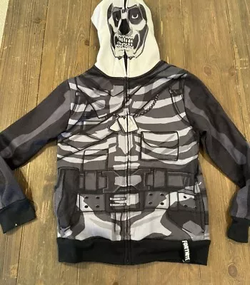 Buy Fortnite Kids M Skull Trooper Character Costume Zip-Up Jacket Hoodie • 9.47£