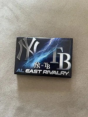 Buy New York Yankees Tampa Bay Devil Rays AL East Rivalry Magnet MLB Offical Merch • 10.39£