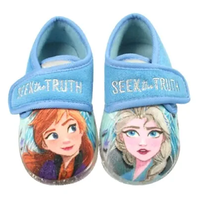 Buy Girls Official Disney Frozen Ii Anna & Elsa Slippers Kids Size 6 • 9.99£