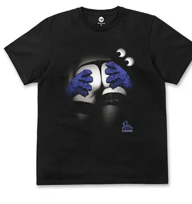 Buy Chunk Private Dance Cookie Monster Black Tee Size Small • 30£
