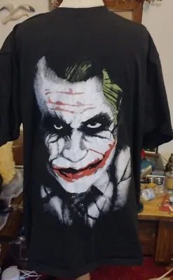 Buy JOKER Black  T-Shirt  Batman  Heath Ledger , XXL • 8£