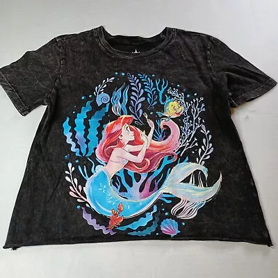 Buy Disney Princess The Little Mermaid Ariel Crop Top T-Shirt Women's XS Artwork • 8.05£
