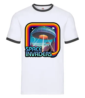 Buy Film Movie Horror Funny Cult Mens Birthday RETRO T Shirt For SPACE INVADERS Fans • 7.99£