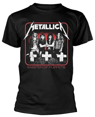 Buy Metallica Vintage Master Of Puppets Photo Black T-Shirt NEW OFFICIAL • 16.59£