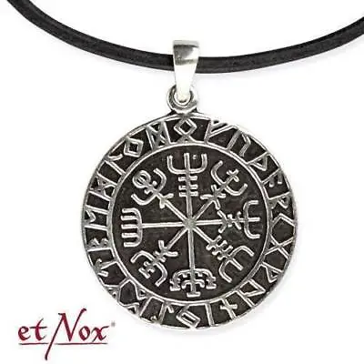 Buy Real Etnox Viking Compass Pendant 925er Silver Symbol Jewelry - New • 33.19£
