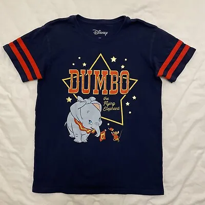 Buy Dumbo Disney T Shirt Women's S Small Short Sleeve  Navy Jersey Sporty • 7.71£