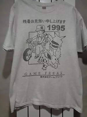Buy Vintage 1995 Pokemon Game Freak Retro Custom T Shirt Size L • 9.90£