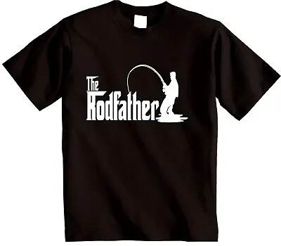 Buy The Rodfather Joke Fishing T Shirt Angling Gift For Dad Or Grandad Fisherman • 11.95£