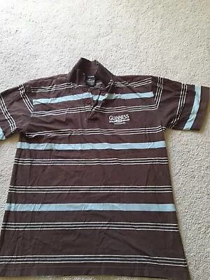 Buy Guinness Polo Shirt. Used. Brown & Mint Green Large  • 0.99£