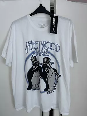 Buy FLEETWOOD MAC - PENGUIN WHITE T-Shirt XX-Large 2XL. New & Unworn • 12.99£