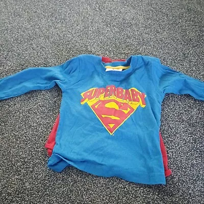 Buy Little Rebel Superbaby Long Sleeve T-shirt Age 9-12 Months • 1.50£