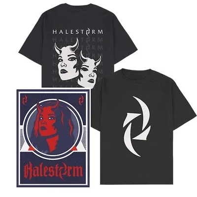 Buy Halestorm Halloween Bundle Glow In The Dark Tshirt N Glow In The Dark Poster ‘23 • 76.47£