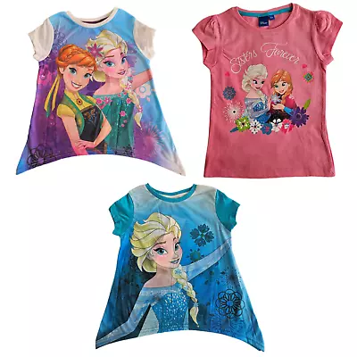 Buy Disney Frozen Official Girl's Short Sleeve T-Shirt / Top • 7.89£