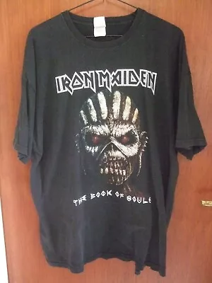 Buy GOOD IRON MAIDEN  BOOK OF SOULS   T SHIRT C.2015 ISSUE. LARGE SIZE. • 17.99£