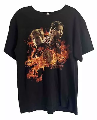 Buy Vntg THE HUNGER GAMES (2012) Official  May Odds In Your Favor  Promo T-Shirt M ✅ • 47.24£