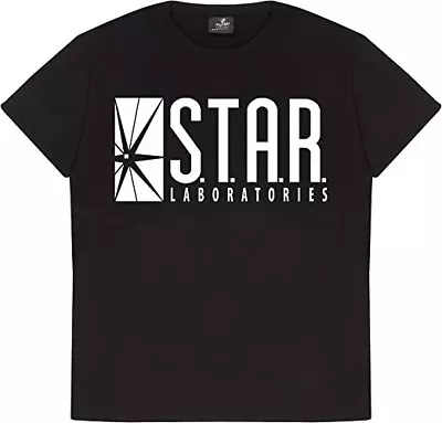 Buy Pop Gear DC Comics Originals Men's Star Labs T-Shirt, Black, Small • 8£
