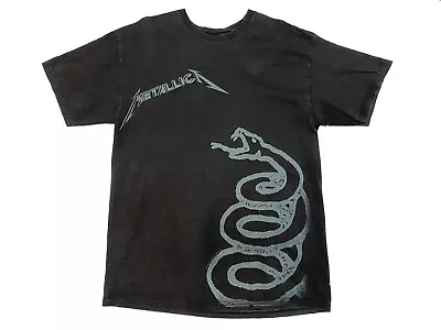 Buy Metallica Black Album T-shirt Distressed Black Band Tee • 25.20£