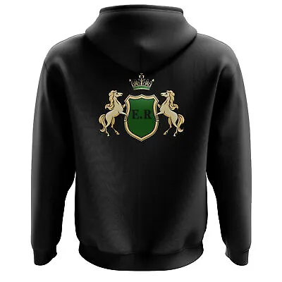 Buy Unisex Gold Imprint Crown Hoodie Horse Riding Personalised Gift Ideas For Her • 28£