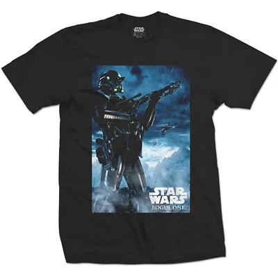 Buy STAR WARS Mens Black T-Shirt ROGUE ONE Death Trooper • 7.89£