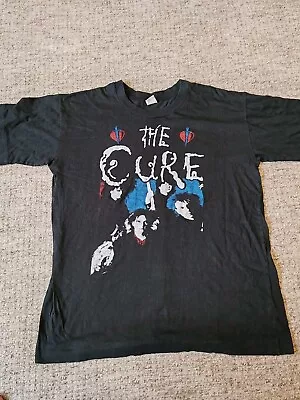 Buy Vintage Original The Cure T Shirt Large Robert Smith Late 1980s-early 1990s  • 51.42£
