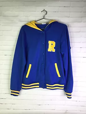 Buy Riverdale Cheerleader Varsity Snap Jacket Hoodie Blue Women's Juniors Size M • 35.51£