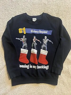 Buy Fortnite Boys Christmas Flossing In My Stocking Jumper Hoodie - Age 9/11 Years • 2£