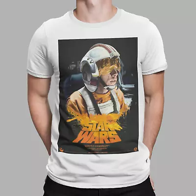 Buy Star Wars T-Shirt Luke Skywalker Movie Retro Tee Red Five Standing By • 6.99£