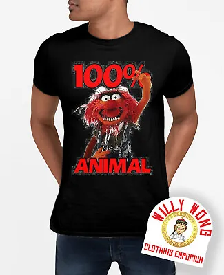 Buy Animal 100% T-Shirt Movie Retro Classic Original Sci Fi Music Muppet • 11.39£