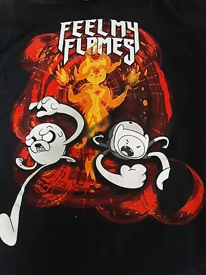 Buy Adventure Time - Feel My Flames (Unisex) Size Small Or Junior 15/16 Years • 8£