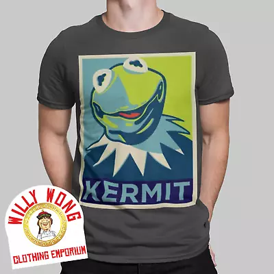Buy Kermit Frog T-Shirt Hope Green Vintage Retro Tee Classic Muppet Movie Cartoon • 10.23£