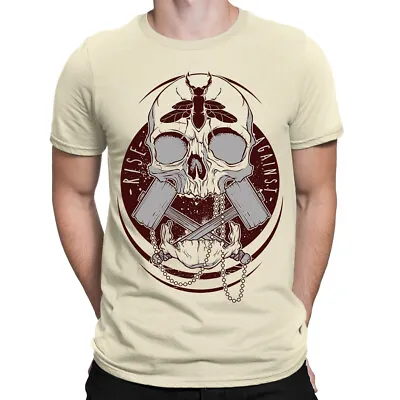 Buy Skull Hammers Insect Rise Against Mens T-Shirt | Screen Printed • 11.95£