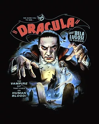 Buy Dracula Bela Lugosi  UNOFFICIAL To Order White GildaN T Shirt S To 3 Xl DTG • 17£