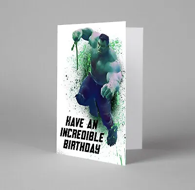 Buy Incredible Hulk Birthday Card The Avengers Greetings Card Marvel Fan Gifts Merch • 5.99£