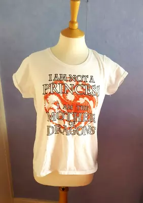 Buy GAME OF THRONES House Targaryen Not A Princess Mother Dragons T-Shirt XXL 12/14 • 10£
