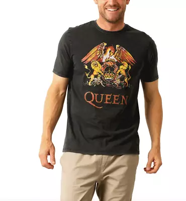 Buy Queen Short Sleeve Licensed Official Merch Tee XL Freddie Mercury Brian May  • 25£