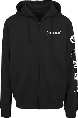 Buy Merchcode Hoodie Linkin Park Anniversary Logo Zip Hoody Black • 57.67£