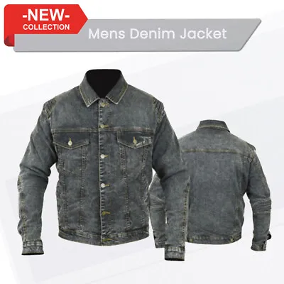 Buy Genuine Denim Jeans Motorbike Motorcycle Jacket Shirt With Protective Armour • 58.49£