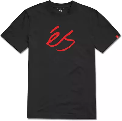 Buy ES Mens Script Black T-Shirts • 25.47£
