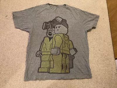 Buy Mens T-shirt Size Large Grey Breaking Bad LEGO Pop Culture • 6£