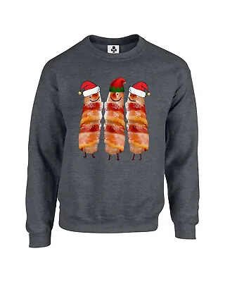 Buy Pigs In Blankets Christmas Jumper Funny Xmas Sweatshirt Sizes S-XXL • 19.95£