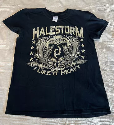 Buy Halestorm I Like It Heavy US Tour Winter 2014 T-Shirt Women’s Small • 14.22£
